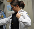 Photo 4 - female officer uses vest under uniform